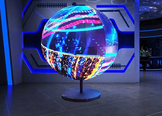 P2 P2.5 Layar Indoor LED Fleksibel, Layar LED Billboard Sphere