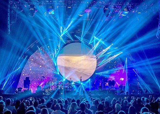 P1.875 P1.538 P2 Layar Led Bulat, Tampilan Iklan Led 750cd / m2