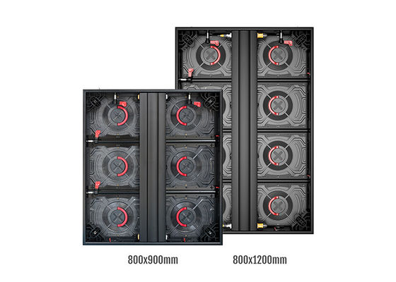 Instalasi Tetap P10mm Luar Ruangan 800x1200mm Tahan Air aluminium Kabinet LED Display Untuk Tampilan Luar Jalan Dipimpin