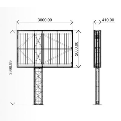 Full Color p3 p4 p5 p6 led screen waterproof display digital iklan luar led billboard