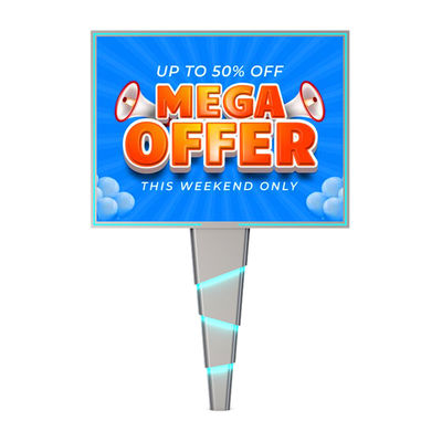 Mudah instalasi 8000nits IP65 p6 baja dipimpin billboard iklan luar ruangan