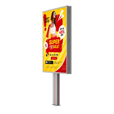 Desain custom high end p6 8000nits baja tahan air IP65 digital outdoor led billboard untuk iklan