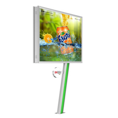 Mudah instalasi tampilan digital 8000nits IP65 P6 6mm pitch piksel baja led layar billboard iklan luar ruangan