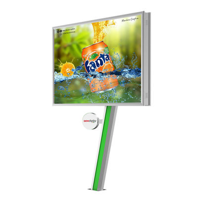 Mudah instalasi tampilan digital 8000nits IP65 P6 6mm pitch piksel baja led layar billboard iklan luar ruangan
