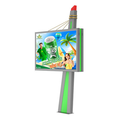 Disesuaikan cahaya tinggi tahan air 1920hz p6 layar digital outdoor led billboard