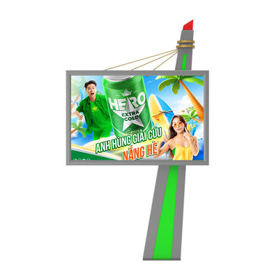 Disesuaikan cahaya tinggi tahan air 1920hz p6 layar digital outdoor led billboard