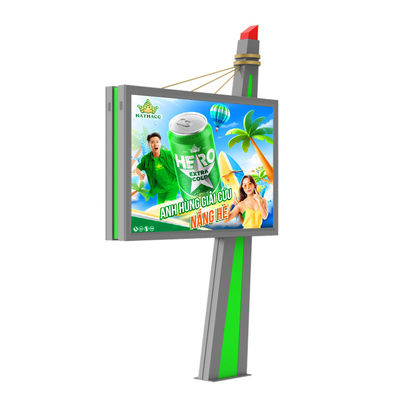 Disesuaikan cahaya tinggi tahan air 1920hz p6 layar digital outdoor led billboard