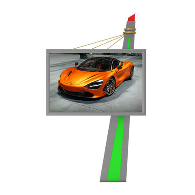 P6 disesuaikan kecerahan tinggi IP65 tahan air baja layar digital outdoor led billboard