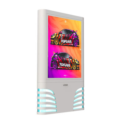 IP65 tahan air 8000nits profil aluminium p4 p5 p6 p8 p10 mupi digitalled signage display digital