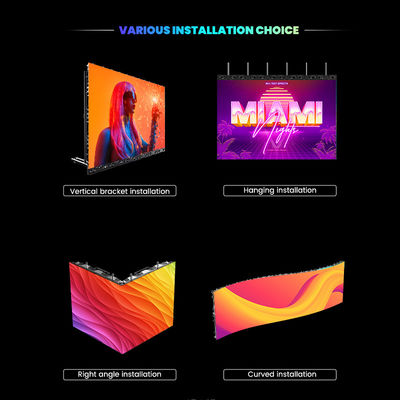 7680Hz P2.976 Tampilan video dinding untuk panggung Gereja Konser Acara Pantalla Indoor Outdoor Rental LED Screen for Rent