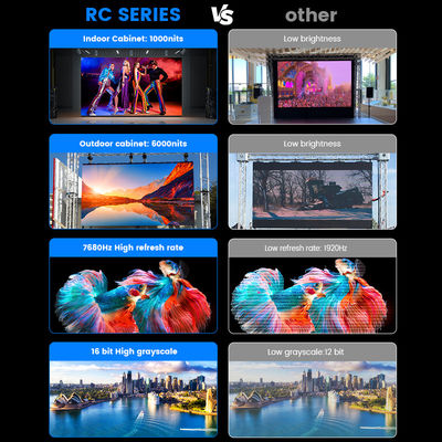 7680Hz P2.976 Tampilan video dinding untuk panggung Gereja Konser Acara Pantalla Indoor Outdoor Rental LED Screen for Rent