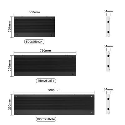 Aluminium Cabinet Indoor LED Screen P1.56 P1.95 P2.5 P2.6 P2.9 P3.91, 500x250/750x250/1000x250mm untuk Pameran & Retail Display