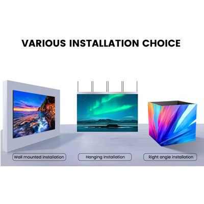 Aluminium Cabinet Indoor LED Screen P1.56 P1.95 P2.5 P2.6 P2.9 P3.91, 500x250/750x250/1000x250mm untuk Pameran & Retail Display