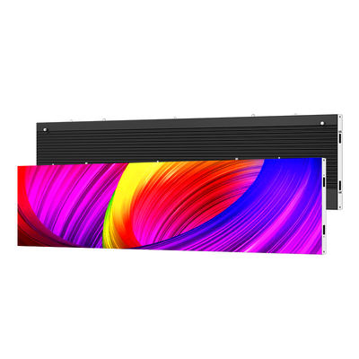 Aluminium Cabinet Indoor LED Screen P1.56 P1.95 P2.5 P2.6 P2.9 P3.91, 500x250/750x250/1000x250mm untuk Pameran & Retail Display