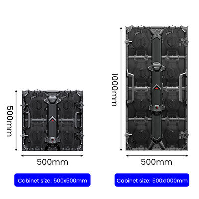 P3.91 Pemandangan LED sewa panggung dengan frekuensi perubahan bingkai 50/60hz dan 800cd/m2 Kecerahan