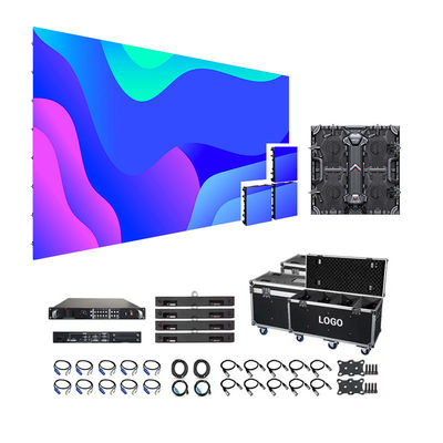 P3.91 Pemandangan LED sewa panggung dengan frekuensi perubahan bingkai 50/60hz dan 800cd/m2 Kecerahan