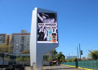 IP67 P16 terbuka penuh warna tampilan LED sisi jalan dengan penghematan energi kontras tinggi