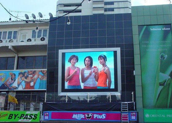 Tampilan Luar Ruangan Penuh Warna LED Profesional 8mm Pixel Pitch Untuk Shopping Mall