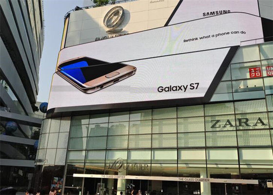 Layar P10 Melengkung Kecerahan Tinggi Dengan Desain Kabinet Melengkung