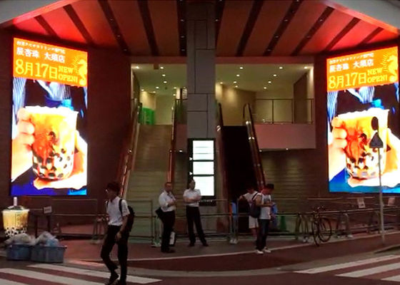 Advertising Outdoor LED Display Screen P6 Depan / Belakang Layanan Instalasi Tetap