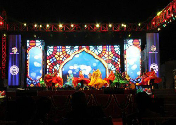 SMD Curtain P4 Indoor Layar LED Full Color Waterproof Advertising Video Wall