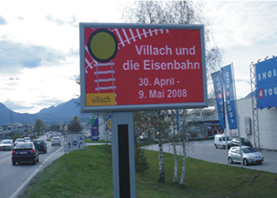 Layar LED Penuh Warna Luar Super Terang DIP346 P20 Dengan Pemindaian Statis Mudah Diinstal