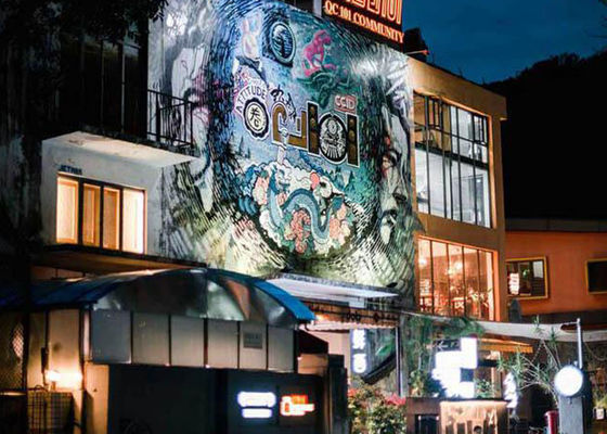 Kecerahan Tinggi Transparan LED Display Video Wall 10mm Pixel Pitch 5000nits