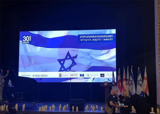 Tampilan Iklan Dalam Ruangan 900 Nits Brightness LED Stage Backdrop Screen