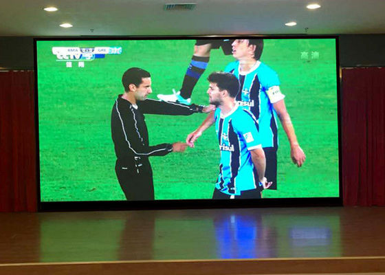 Pusat Perbelanjaan HD Video Wall HD Hp4 Tampilan LED Indoor 140 ° Sudut Pandang