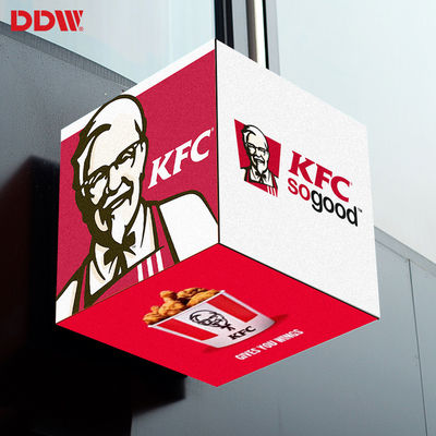 Iklan Tahan Air Luar Ruangan Led Cube Screen, P2.5 Pixel Led Cube Display
