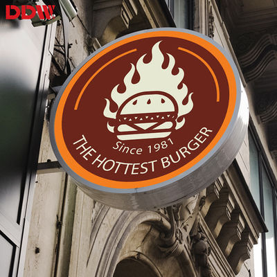 Outdoor P4.68 Tanda LED Bulat, Tampilan Logo Led Edaran