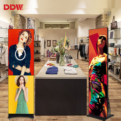 Iklan Video Digital Layar Cermin LED Dalam Ruangan Ultra Tipis Portabel P1.75 P2 P2.5