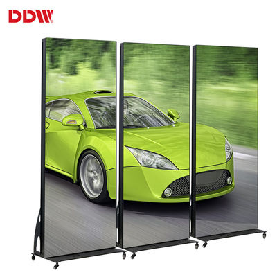 Flooring Standing Move Layar Periklanan Video Digital Cerdas Luar Ruangan P2.5