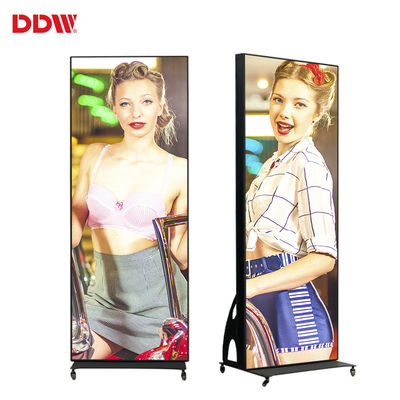 Flooring Standing Move Layar Periklanan Video Digital Cerdas Luar Ruangan P2.5